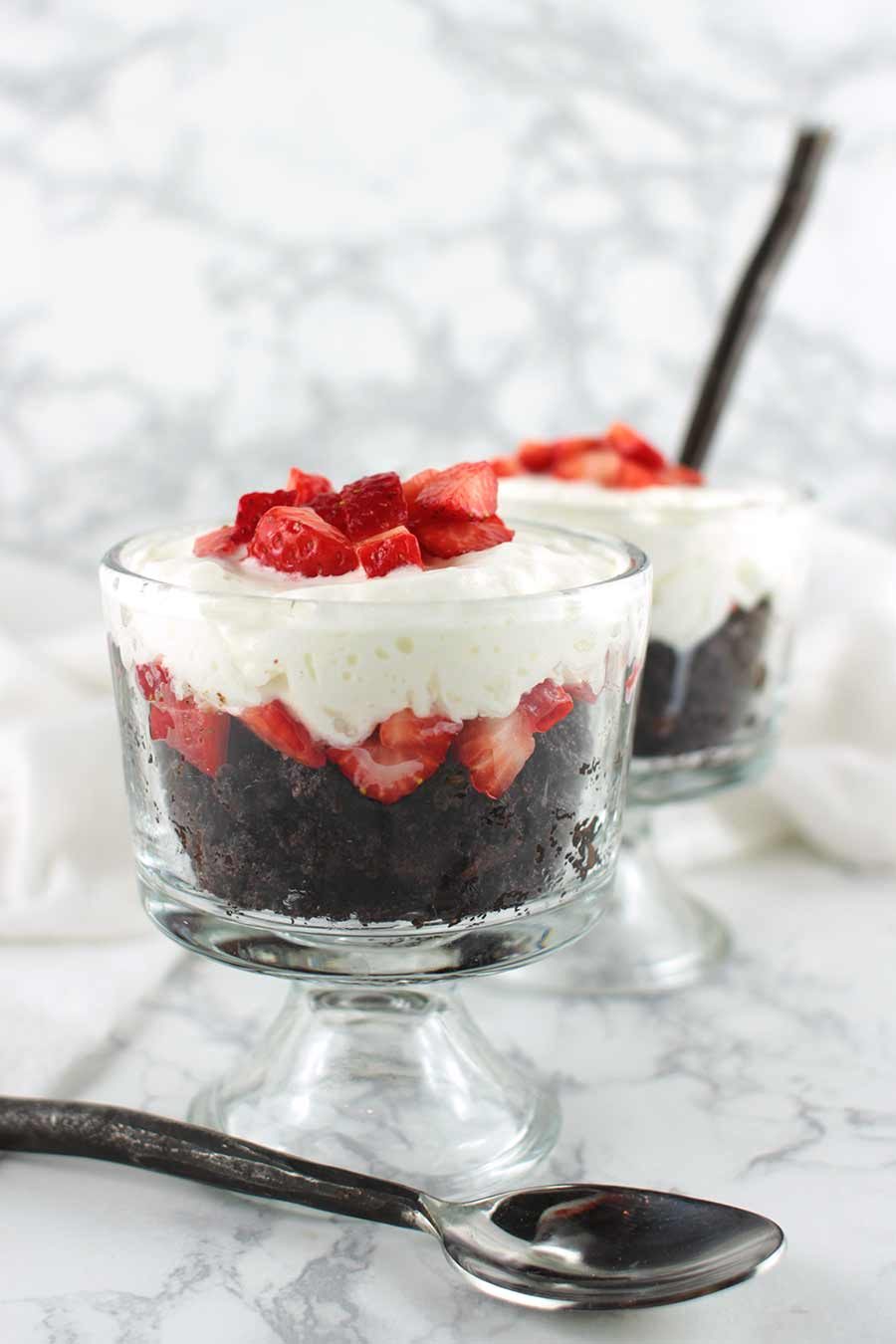 Strawberry Brownie Parfaits A Clean Plate