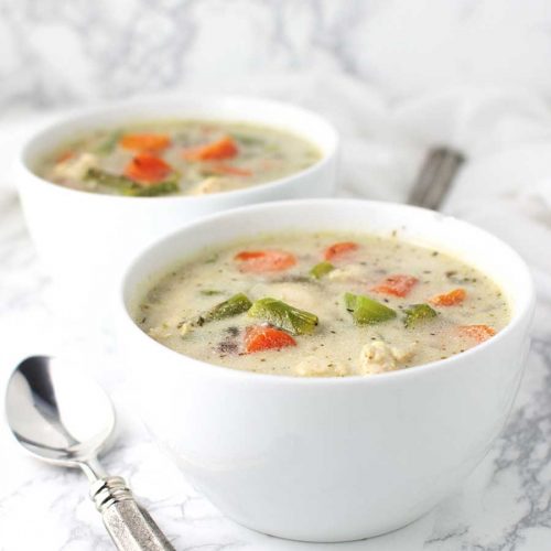 Chicken Pot Pie Soup - A Clean Plate