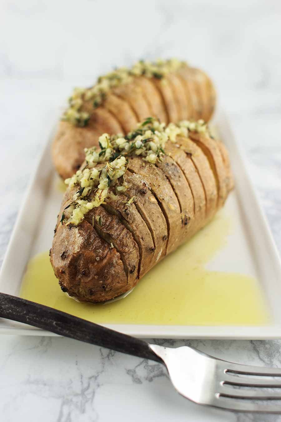 Hasselback Sweet Potatoes from The Performance Paleo Cookbook | A Clean ...