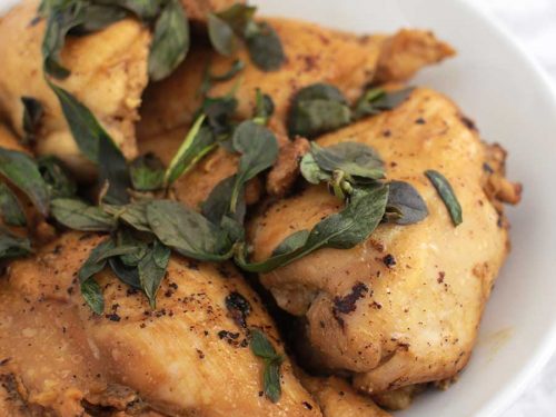 Thai Basil Chicken Thighs